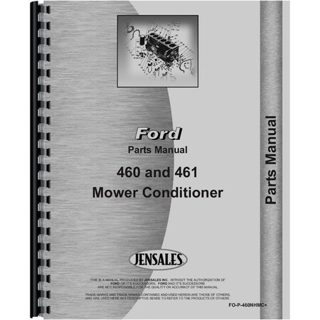 Attachment Parts Manual (Mower Conditioner) Fits New Holland 461